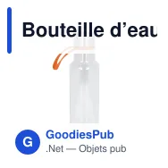 Bouteille d’eau personnalisable en R-PET 600 ml avec logo - Tatum - Miniature 4