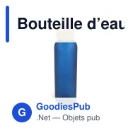 Bouteille d’eau personnalisable 500 ml avec logo - Verre et bambou - Miniature 3