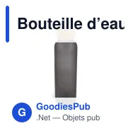 Bouteille d’eau personnalisable 500 ml avec logo - Verre et bambou - Miniature 4