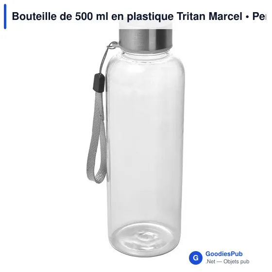 Bouteille de 500 ml en plastique Tritan Marcel - Image 4