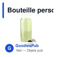 Bouteille personnalisable en verre et acier inoxydable Andrei avec logo - Miniature 3