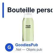 Bouteille personnalisable en verre et acier inoxydable Andrei avec logo - Miniature 4