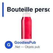 Bouteille personnalisable en verre et acier inoxydable Andrei avec logo - Miniature 9