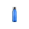 Variante bleu clair - Bouteille personnalisable en verre et acier inoxydable Andrei avec logo