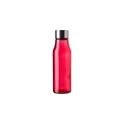 Variante rouge - Bouteille personnalisable en verre et acier inoxydable Andrei avec logo
