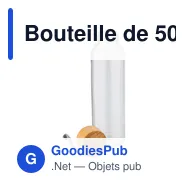 Bouteille de 500 ml en verre Marc - Miniature 3