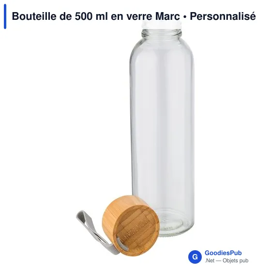 Bouteille de 500 ml en verre Marc - Image 3