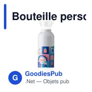 Bouteille personnalisable en acier inoxydable 700 ml avec logo - Poppy - Miniature 2