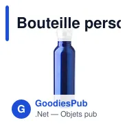 Bouteille personnalisable en acier inoxydable 700 ml avec logo - Poppy - Miniature 11