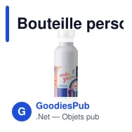 Bouteille personnalisable en acier inoxydable 700 ml avec logo - Poppy - Miniature 3
