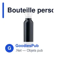 Bouteille personnalisable en acier inoxydable 700 ml avec logo - Poppy - Miniature 7