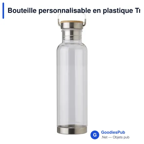 Bouteille personnalisable en plastique Tritan 800 ml avec logo