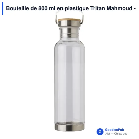 Bouteille personnalisable en plastique Tritan 800 ml avec logo - Image 1