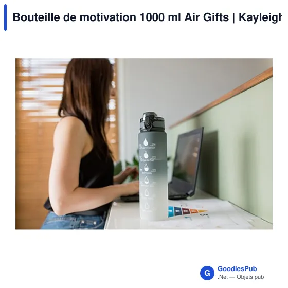 Bouteille de motivation 1000 ml Air Gifts | Kayleigh - Image 2
