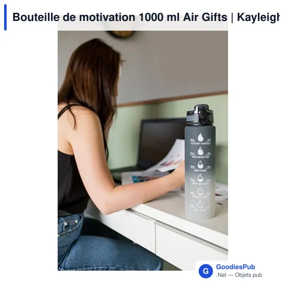 Bouteille de motivation 1000 ml Air Gifts | Kayleigh - Image 12