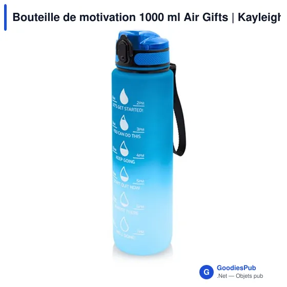 Bouteille de motivation 1000 ml Air Gifts | Kayleigh - Image 3
