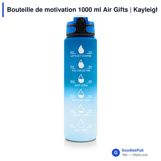 Bouteille de motivation 1000 ml Air Gifts | Kayleigh - Image 5