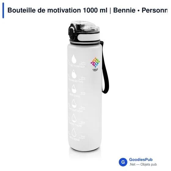 Bouteille de motivation 1000 ml | Bennie - Image 1