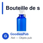 Bouteille de sport personnalisable 400 ml avec logo - RPET - Miniature 1