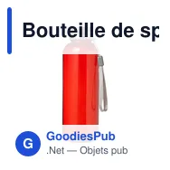 Bouteille de sport 500 ml - Miniature 1