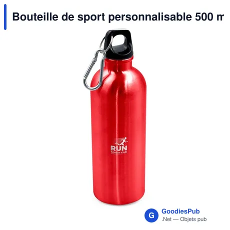 Bouteille de sport personnalisable 500 ml avec logo - Brenda
