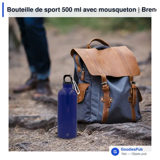 Bouteille de sport personnalisable 500 ml avec logo - Brenda - Image 11