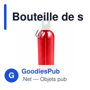 Bouteille de sport personnalisable 500 ml avec logo - Brenda - Miniature 3