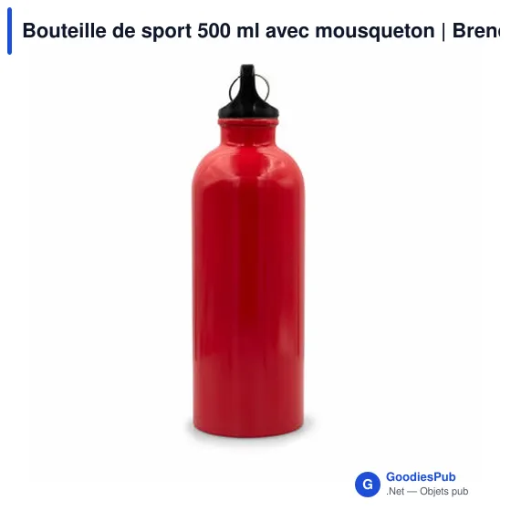 Bouteille de sport personnalisable 500 ml avec logo - Brenda - Image 8