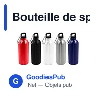 Bouteille de sport personnalisable 500 ml avec logo - Brenda - Miniature 9