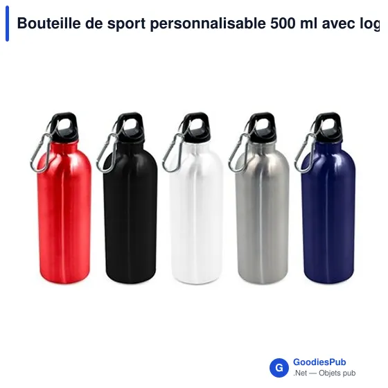 Bouteille de sport personnalisable 500 ml avec logo - Brenda - Image 9