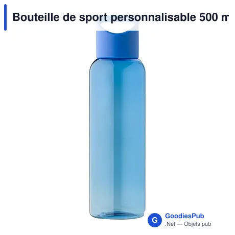 Bouteille de sport personnalisable 500 ml avec logo - RPET