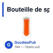 Bouteille de sport personnalisable 650 ml avec logo - Carter - Miniature 1