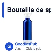 Bouteille de sport personnalisable 700 ml avec logo - modèle noir - Miniature 1