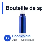Bouteille de sport personnalisable 700 ml avec logo - modèle noir - Miniature 4