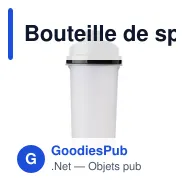 Bouteille de sport personnalisable 700 ml avec logo - shaker - Miniature 2