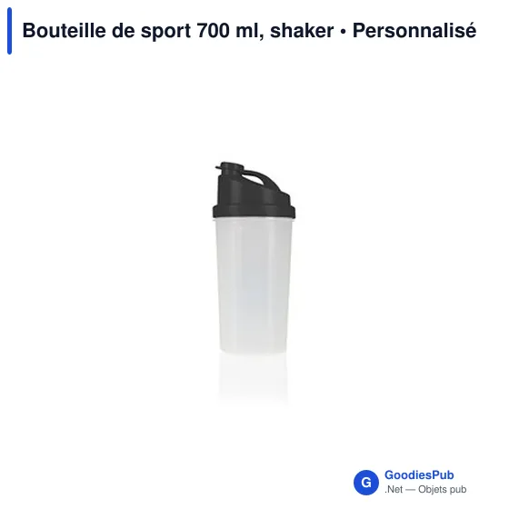Bouteille de sport personnalisable 700 ml avec logo - shaker - Image 3