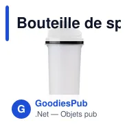 Bouteille de sport personnalisable 700 ml avec logo - shaker - Miniature 5