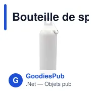 Bouteille de sport personnalisable 750 ml avec logo - Laveriano - Miniature 1