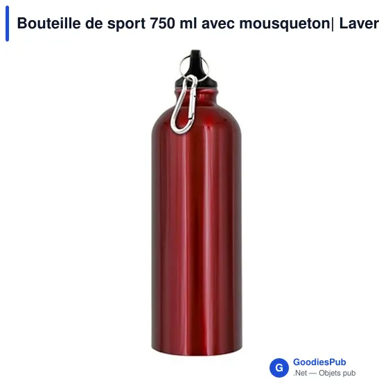 Bouteille de sport personnalisable 750 ml avec logo - Laveriano - Image 11