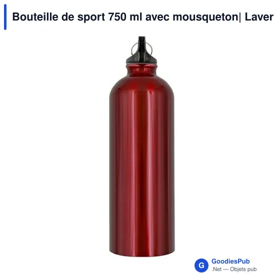 Bouteille de sport personnalisable 750 ml avec logo - Laveriano - Image 12