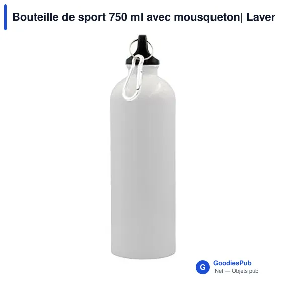 Bouteille de sport personnalisable 750 ml avec logo - Laveriano - Image 3