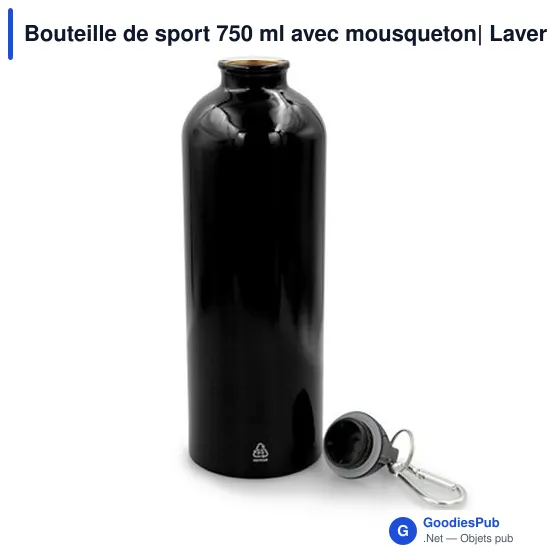 Bouteille de sport personnalisable 750 ml avec logo - Laveriano - Image 6