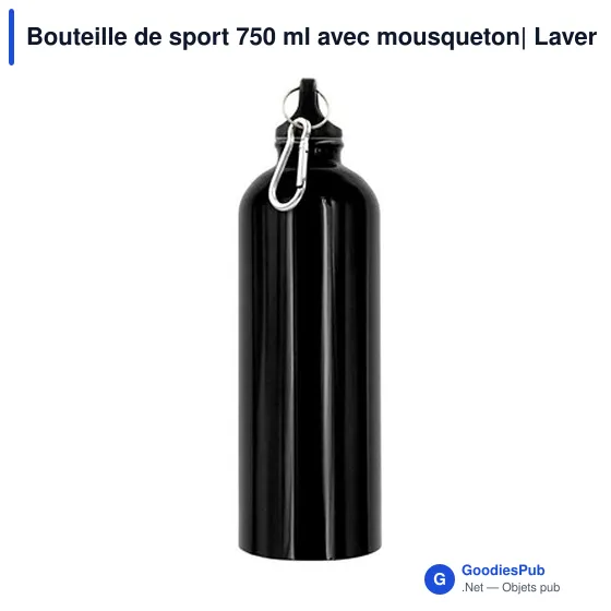 Bouteille de sport personnalisable 750 ml avec logo - Laveriano - Image 7