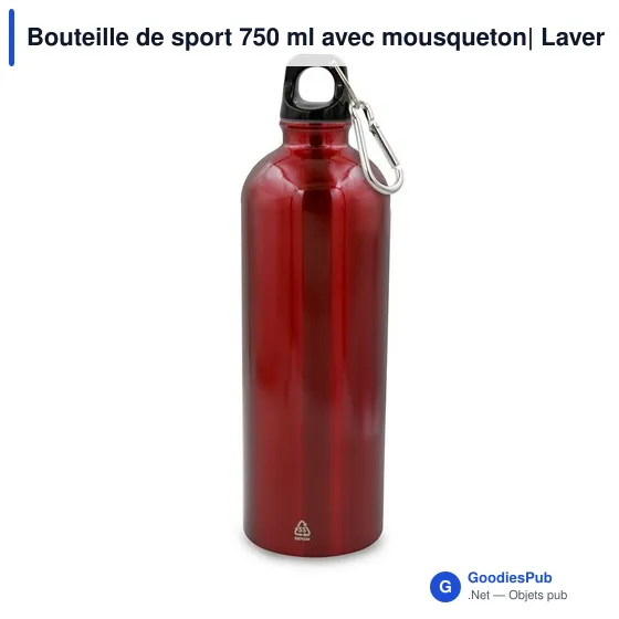 Bouteille de sport personnalisable 750 ml avec logo - Laveriano - Image 9