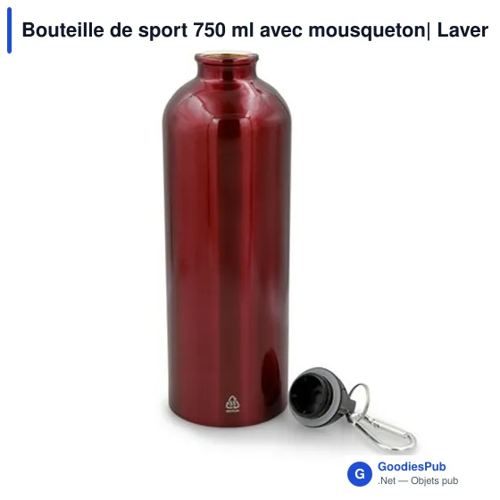Bouteille de sport personnalisable 750 ml avec logo - Laveriano - Image 10
