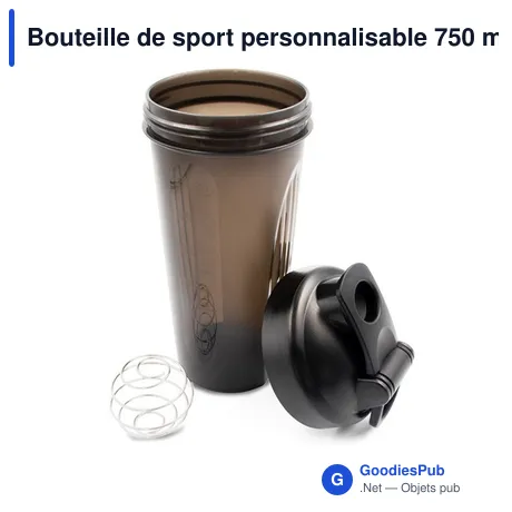 Bouteille de sport personnalisable 750 ml avec logo | Urelles
