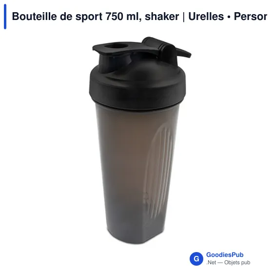 Bouteille de sport personnalisable 750 ml avec logo | Urelles - Image 4