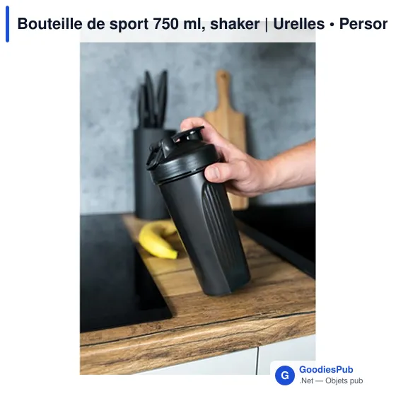 Bouteille de sport personnalisable 750 ml avec logo | Urelles - Image 8