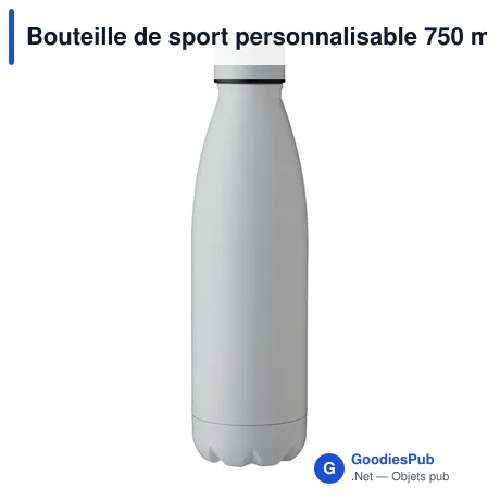 Bouteille de sport personnalisable 750 ml avec logo - modèle UJ7M2