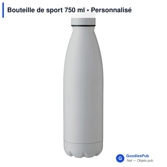 Bouteille de sport personnalisable 750 ml avec logo - modèle UJ7M2 - Image 1